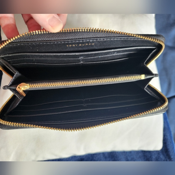 Tory Burch Black Flemming Quilted Continental Wallet - Lambskin - Picture 4 of 9